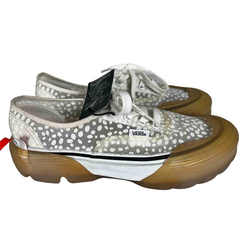Vans Authentic Modular Mesh Polka Dot Gum Sole Sneakers White NWT Womens 7.5 - Picture 8 of 16
